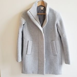 J. Crew heather gray cocoon coat